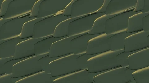 Abstract metallic green plates moving in wave, sci-fi corporate loop. Stock Footage 339914406