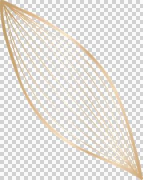 Abstract metallic leaf is floating on clear background in vector, forming curved Stock Illustration