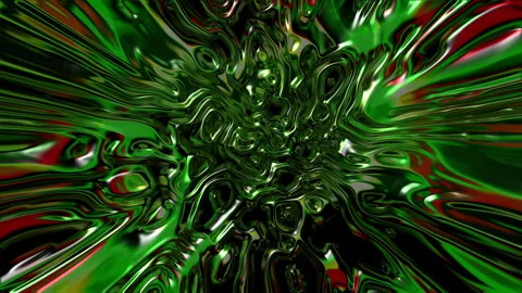 Abstract Metallic Liquid Background Stock Footage 263970081