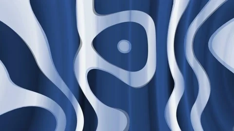 Abstract metallic liquid shapes wave. Modern minimal animation design concept. Stock Footage 153156182