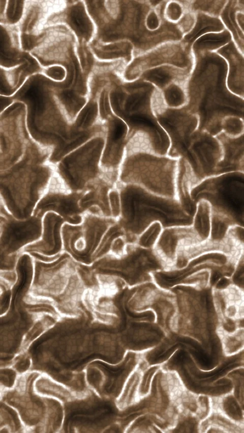 Abstract Metallic Liquid Texture Bronze Gold Reflective Surface Background Stock Footage 329620116