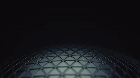 Abstract Metallic Object Rotates, 4k Loopable 3d Animation Video stock 64294896