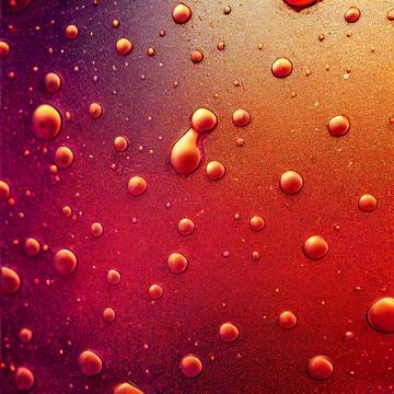 Abstract Metallic Paint Droplets Surface Background Stock Illustration