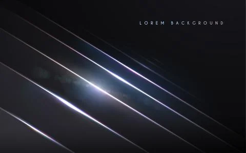 Abstract metallic plates background with glow light effect Stock Illustration