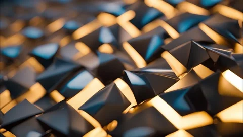 Abstract Metallic Pyramid Texture Vídeos de archivo 284741916