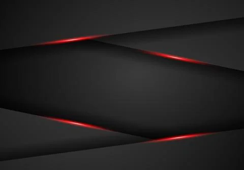 Abstract metallic red black frame layout design tech innovation concept backg 스톡 일러스트