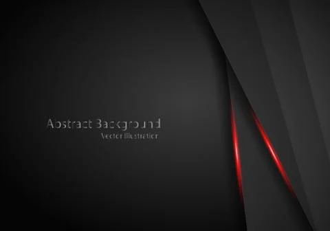 Abstract metallic red black frame layout modern tech design template backgrou Stock Illustration