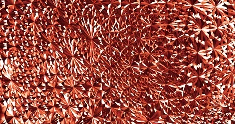 Abstract Metallic Red Flowers Stock Footage 107516241