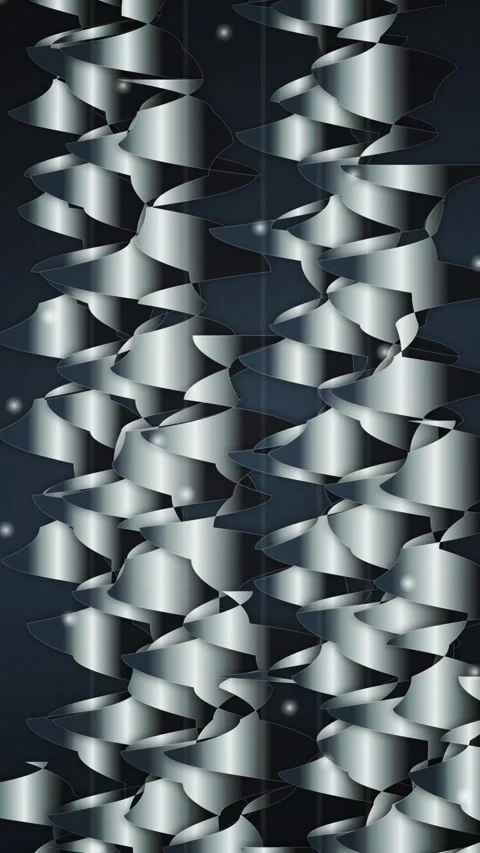 Abstract Metallic Ribbon Pattern Motion Background Stock Footage 346203485