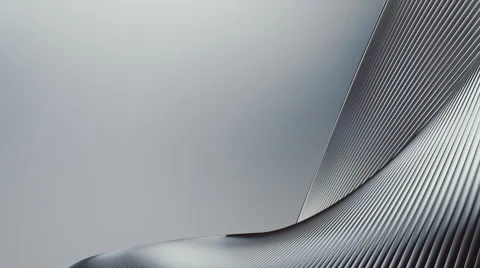 Abstract Metallic Shape, 3d Animation 4k Stock Footage