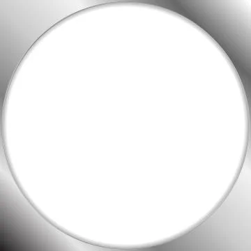 Abstract metallic silver blank circle frame Stock Illustration