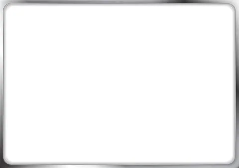 Abstract metallic silver vector frame Stock Illustration