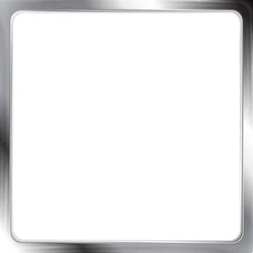 Abstract metallic silver vector frame Abstract metallic silver vector fram... Stock Photos