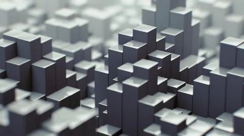 Abstract Metallic Sticks Random Motion, 3d Loopable Animation 4k Vidéo 68368881