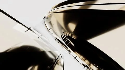 Abstract metallic structure with soft reflections Stock Illustration