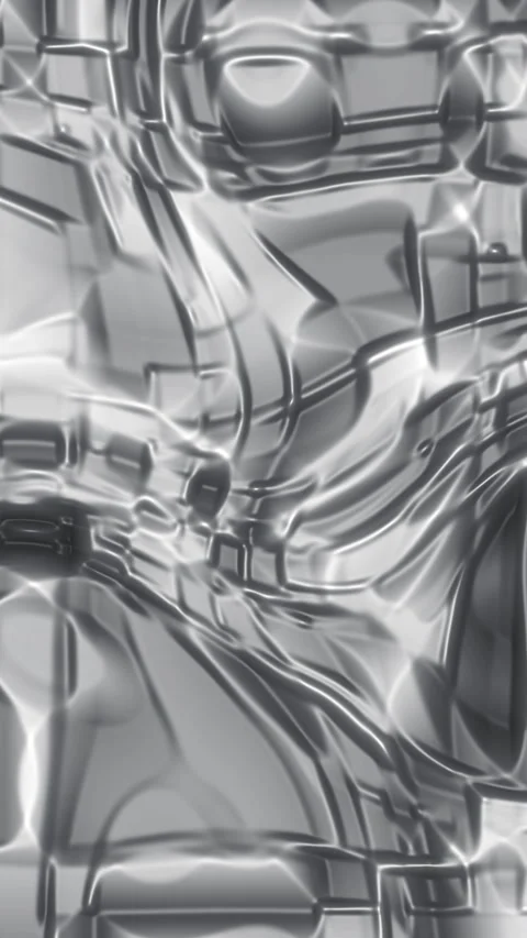 Abstract Metallic Texture With Reflective and Geometric Patterns Stock Footage 311770650