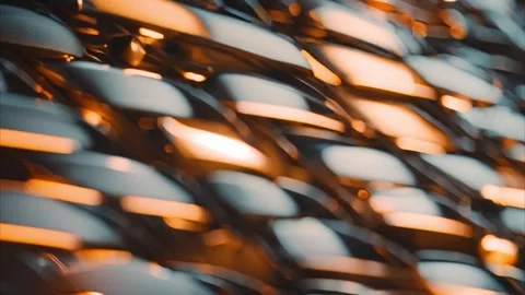 Abstract Metallic Texture with Warm Glow Stock Footage 284742061