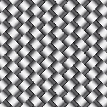 Abstract metallic wickerwork pattern Stock Illustration