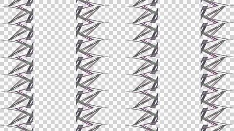 Abstract metallic zigzag pattern for modern design. Dynamic geometric background 스톡 일러스트