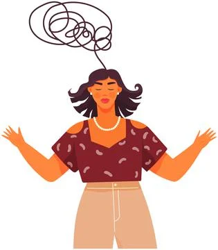 Abstract metaphor of problem solving or difficult situation. Psychotype, mental Stock Illustration