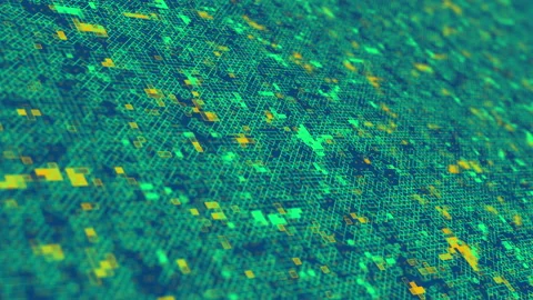 Abstract microchip circuit board pattern background Stock Footage 140984629