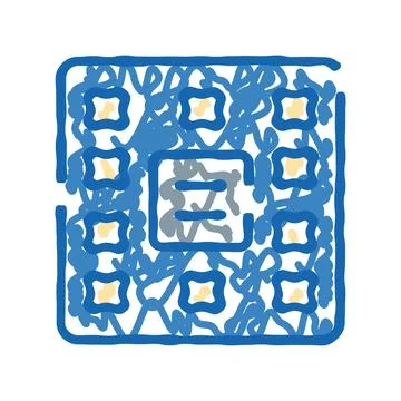Abstract microchip processor circuit diagram technology drawing Stock Illustration