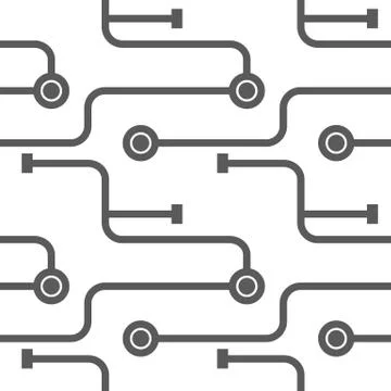 Abstract microchip scheme. 스톡 일러스트