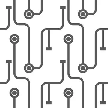 Abstract microchip scheme. Stock-Illustration