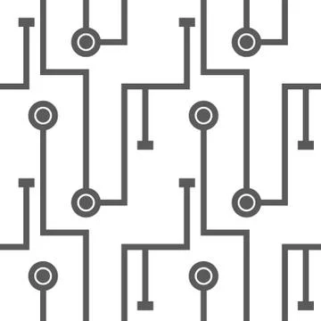 Abstract microchip scheme. Stock-Illustration