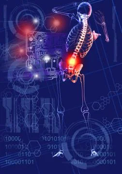 Abstract microcircuit. Stock Illustration
