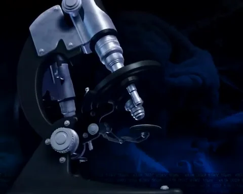 Abstract microscopes circular motion background Stock Footage 255886605