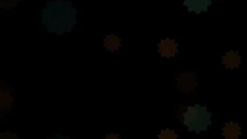 Abstract microscopic viruses floating in dark background. Stock Footage 334495163