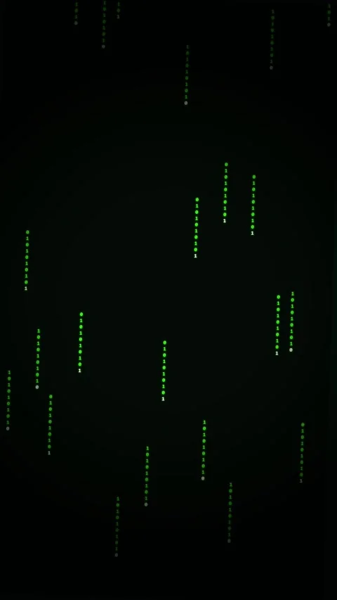 Abstract Microstock Digital Matrix Binary Fall Graphic Background with Sunb.. Stock Footage 340352362