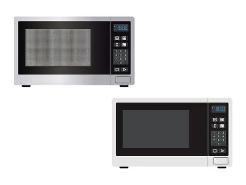 Abstract microwave, isolated on a white background - vector illustration Stock Illustration