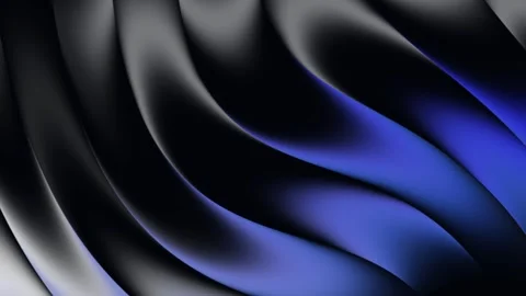 Abstract Midnight Blue Liquid Waves Loop 4K Stock Footage 341377788