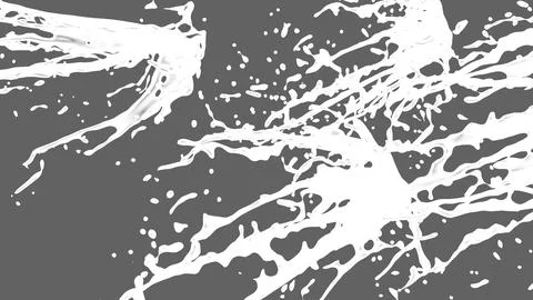 Abstract milk splash on grey background Stock Illustration