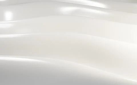 Abstract milk white background, wave pattern in pearl color. Smooth bends liquid Stock Illustration