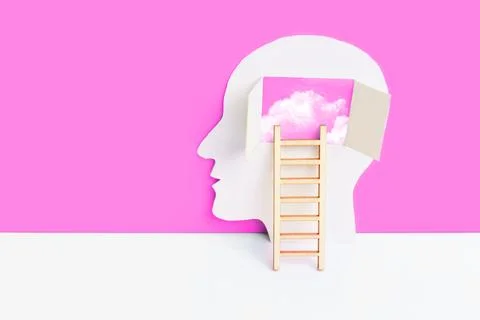 Abstract Mind Ladder Composition Stock-Fotos