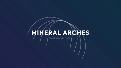 Abstract mineral arch pattern drawn with continuous white line art. Stock Footage 337655256