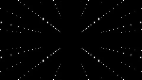 Abstract minimal animation of cube with dots particles spinning. Stock Footage 125666764