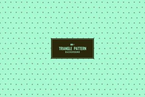 Abstract minimal artwork of triangle pattern decorative design background. Stock Illustration