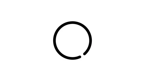 Abstract minimal black line semicircle spinning against a pristine white ba.. Stock Footage 341229131