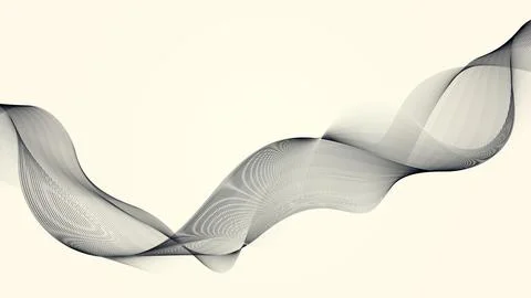 Abstract minimal black wave background flowing elegant lines modern decorat.. Stock Illustration