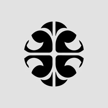 Abstract Minimal Brain Symbol for Learning and Intelligence Illustrazione stock