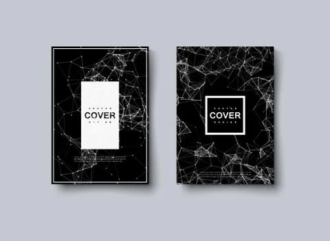 Abstract minimal cover design. Stock Illustration