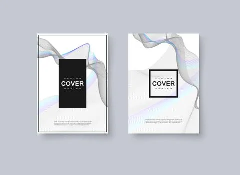 Abstract minimal cover design. Stock Illustration