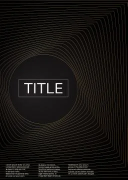 Abstract minimal covers design. Thin geometric line pattern background. Vecto Stock Illustration