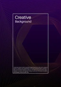 Abstract minimal covers design. Thin geometric line pattern background. Vecto Stock Illustration