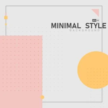 Abstract minimal design of geometry artwork style frame background. Stock Illustration