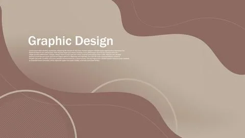 Abstract minimal dynamic curve and circle element layout background Stock Illustration